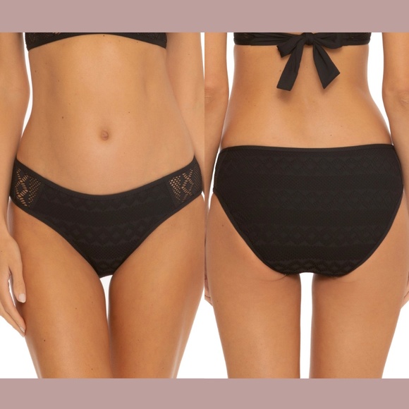 NWT Becca [ Small ] Color‎ Play Kennedy Crochet Hipster Bikini Bottoms - Picture 1 of 12